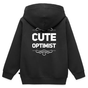 Geschenkidee Taufe - Kinder Premium Organic Zip Hoodie - Schwarz - Hinten - AI Model Kid Male (0cm)