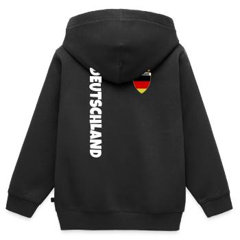 Fußball Deutschland EM 2024 Meister - Kinder Premium Organic Zip Hoodie - Schwarz - Hinten - AI Model Kid Male (0cm)