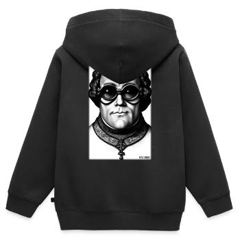 Martin Luther Sunglasses Religion Church - Sweat Premium à capuche zippé enfant bio - noir - Dos - AI Model Kid Male (0cm)