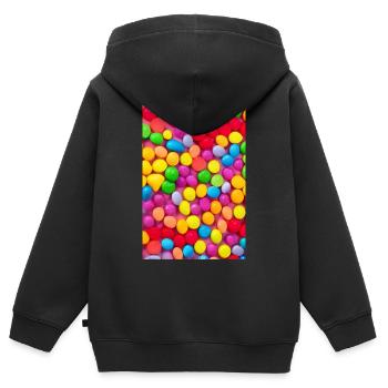 Candies - Kids Premium Organic Zip-up Hoodie - black - Back - AI Model Kid Male (0cm)