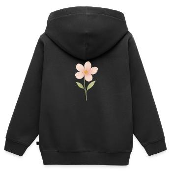 file_00000000240461f7995ea5f099190306 - Kinder Premium Organic Zip Hoodie - Schwarz - Hinten - AI Model Kid Male (0cm)