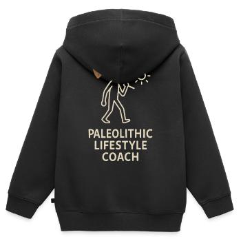 Prähistorische Steinwerkzeuge Des Homo - Kinder Premium Organic Zip Hoodie - Schwarz - Hinten - AI Model Kid Male (0cm)