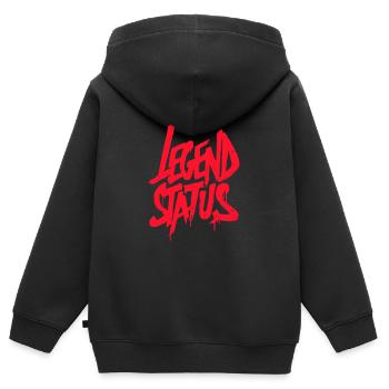 Legend Status Graffiti - Kinder Premium Organic Zip Hoodie - Schwarz - Hinten - AI Model Kid Male (0cm)