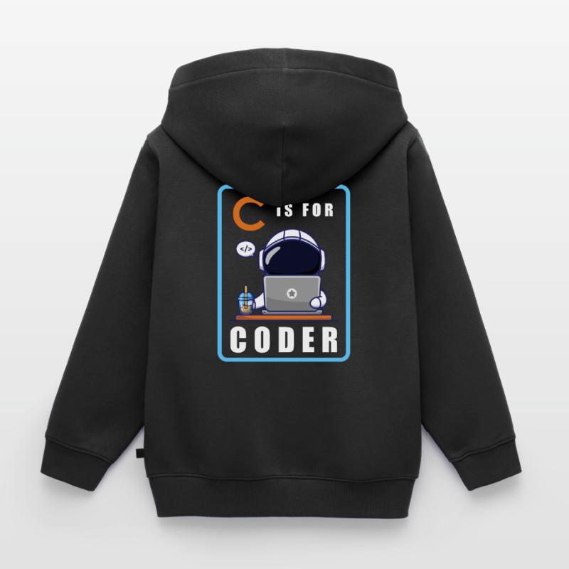 Programmer Coder Software Developer Kids Premium Organic Zip-up Hoodie
