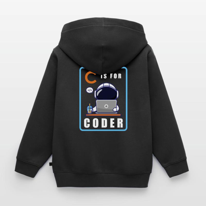 Programmer Coder Software Developer Kids Premium Organic Zip-up Hoodie