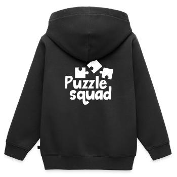 Puzzle Squad Hobby Puzzler-Puzzle - Kinder Premium Organic Zip Hoodie - Schwarz - Hinten - AI Model Kid Male (0cm)