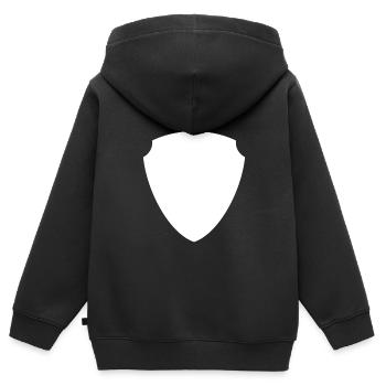 Wappen - Kinder Premium Organic Zip Hoodie - Schwarz - Hinten - AI Model Kid Male (0cm)