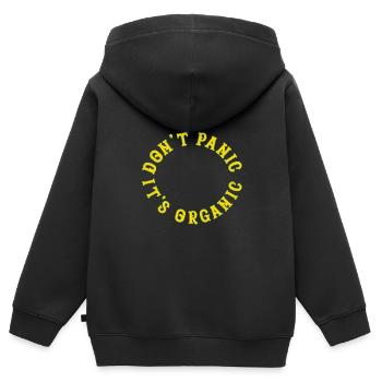 Dont Panic its Organic - Kinder Premium Organic Zip Hoodie - Schwarz - Hinten - AI Model Kid Male (0cm)