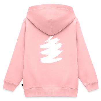 Coups - Sweat Premium à capuche zippé enfant bio - rose - Dos - AI Model Kid Female (0cm)