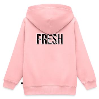 Frais - Sweat Premium à capuche zippé enfant bio - rose - Dos - AI Model Kid Female (0cm)