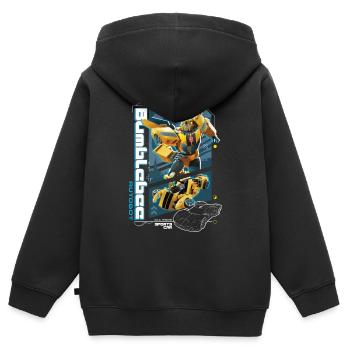 Transformers Earth Spark Autobot Bumblebee - Kinder Premium Organic Zip Hoodie - Schwarz - Hinten - AI Model Kid Male (0cm)