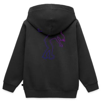 Roller Skates Roller Skating Skate Herren Roller S - Kinder Premium Organic Zip Hoodie - Schwarz - Hinten - AI Model Kid Male (0cm)