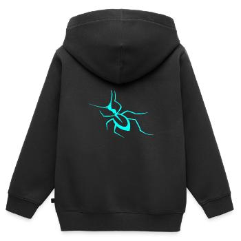 Insecte - Sweat Premium à capuche zippé enfant bio - noir - Dos - AI Model Kid Male (0cm)