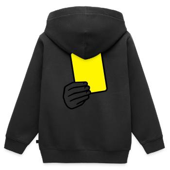 Arbitre - Sweat Premium à capuche zippé enfant bio - noir - Dos - AI Model Kid Male (0cm)