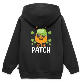 Halloween King of the Patch - Kids Premium Organic Zip-up Hoodie - black - Back - AI Model Kid Male (0cm)