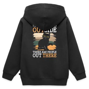 Hate Hate Man Common - Kids Premium Organic Zip-up Hoodie - black - Back - AI Model Kid Male (0cm)