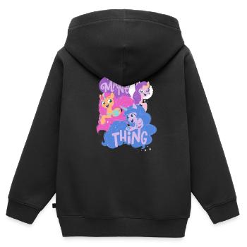 My Little Pony It's A Mane Thing - Kinder Premium Organic Zip Hoodie - Schwarz - Hinten - AI Model Kid Male (0cm)
