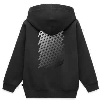 VEGAN VEGANER - Kinder Premium Organic Zip Hoodie - Schwarz - Hinten - AI Model Kid Male (0cm)