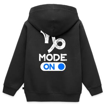 Astronomie Capricorne Déclaration Superstition Ciel - Sweat Premium à capuche zippé enfant bio - noir - Dos - AI Model Kid Male (0cm)