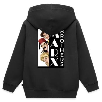 MARX BROTHERS Casablanca - Kids Premium Organic Zip-up Hoodie - black - Back - AI Model Kid Male (0cm)