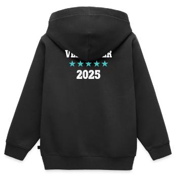 Verkäufer 2025 Ausbildung Prüfung Einzelhandel - Kinder Premium Organic Zip Hoodie - Schwarz - Hinten - AI Model Kid Male (0cm)
