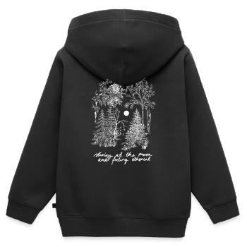 MES LOISIRS ? - Sweat Premium à capuche zippé enfant bio - noir - Dos - AI Model Kid Male (0cm)