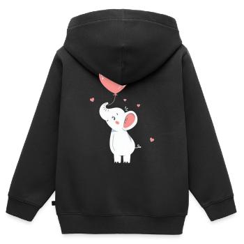 Geschenk Mutter Muttertag Geschenk Mama Geschenke - Kinder Premium Organic Zip Hoodie - Schwarz - Hinten - AI Model Kid Male (0cm)