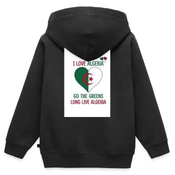 T-shirts for the supporters of the Dalgerian team - Kids Premium Organic Zip-up Hoodie - black - Back - AI Model Kid Male (0cm)