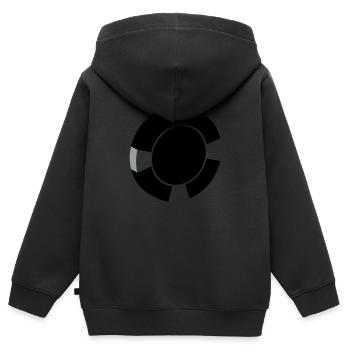 Poker Poker-Chip - Kinder Premium Organic Zip Hoodie - Schwarz - Hinten - AI Model Kid Male (0cm)