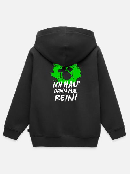 Drums - Kinder Premium Organic Zip Hoodie - Schwarz