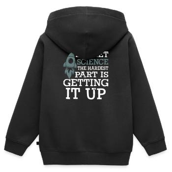 Rocket Science - Kinder Premium Organic Zip Hoodie - Schwarz - Hinten - AI Model Kid Male (0cm)