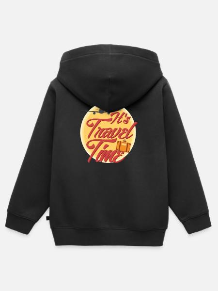 Reis Tshirt - Kinder Premium zip hoodie biologisch - zwart