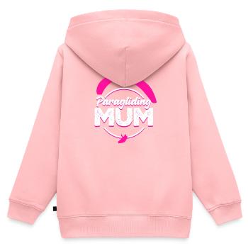 Paragliding Mum pink - Kids Premium Organic Zip-up Hoodie - rose - Back - AI Model Kid Female (0cm)