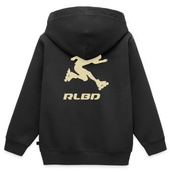 skater jump Rollerblader hell - Kinder Premium Organic Zip Hoodie - Schwarz - Hinten - AI Model Kid Male (0cm)