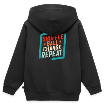 Shuffle, Ball, Change, Repeat Tap Dancer Tap Dance - Kinder Premium Organic Zip Hoodie - Schwarz - Hinten - AI Model Kid Male (0cm)