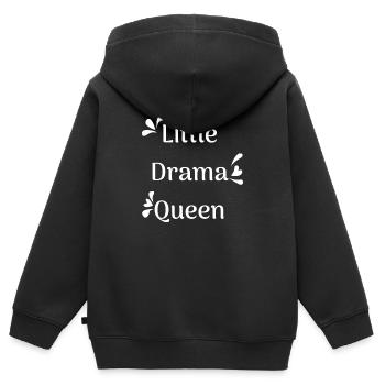 Babysprüche - Kinder Premium Organic Zip Hoodie - Schwarz - Hinten - AI Model Kid Male (0cm)