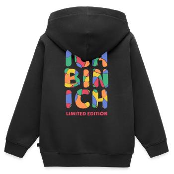 Ich bin ich - Limited Edition Selbstvertrauen Mut - Kinder Premium Organic Zip Hoodie - Schwarz - Hinten - AI Model Kid Male (0cm)