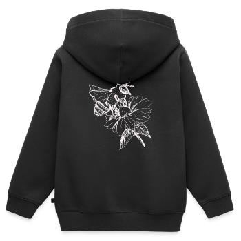 Bee Wasp Bumblebee Beekeeper Nature Conservation Environment Organic - Kids Premium Organic Zip-up Hoodie - black - Back - AI Model Kid Male (0cm)