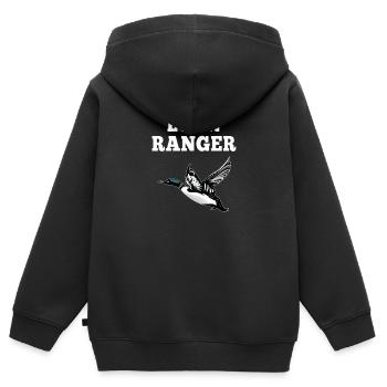 Loon Ranger Common Loon Eistaucher Flugvogel - Kinder Premium Organic Zip Hoodie - Schwarz - Hinten - AI Model Kid Male (0cm)