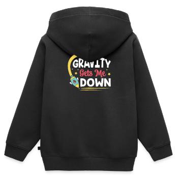 Spaceship Techniker Raumfahrt Space Shuttle - Kinder Premium Organic Zip Hoodie - Schwarz - Hinten - AI Model Kid Male (0cm)