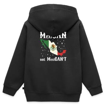 Latino Zentral Amerika Mexiko Mexikaner - Kinder Premium Organic Zip Hoodie - Schwarz - Hinten - AI Model Kid Male (0cm)
