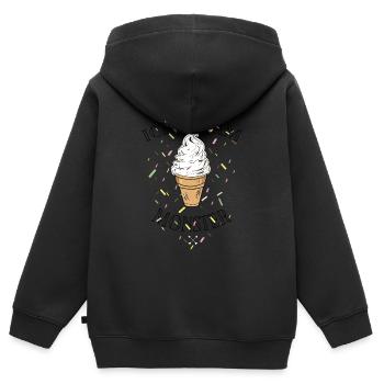 Summer is coming soon - Kinder Premium Organic Zip Hoodie - Schwarz - Hinten - AI Model Kid Male (0cm)