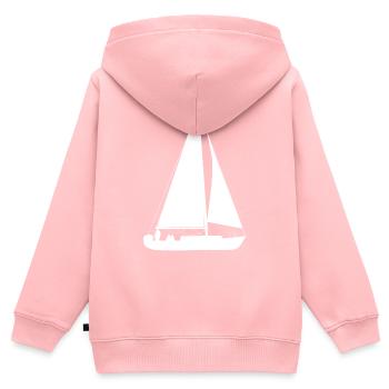 Sailing sailboat sailing ship water sports - Kids Premium Organic Zip-up Hoodie - rose - Back - AI Model Kid Female (0cm)