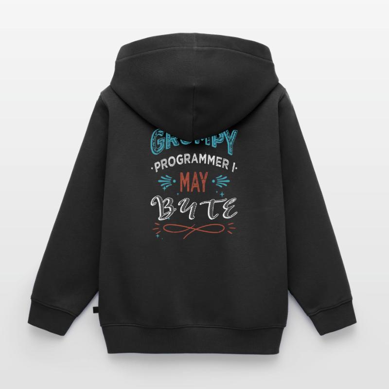 c sharp programming quote fathersday statement Kinder Premium Organic Zip Hoodie