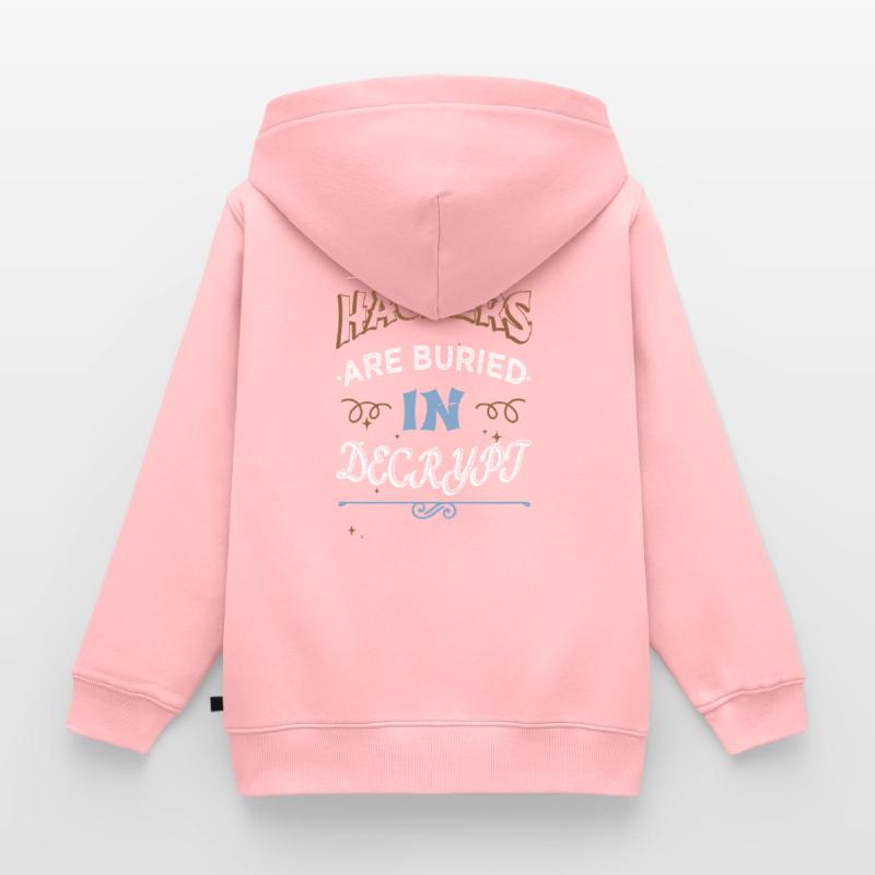 hacker fans computer funny equestrian hacking code Kinder Premium Organic Zip Hoodie