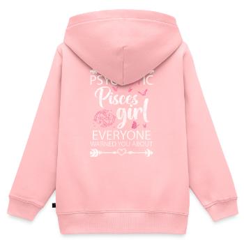 Zodiac Astrology Birth Features - Kids Premium Organic Zip-up Hoodie - rose - Back - AI Model Kid Female (0cm)