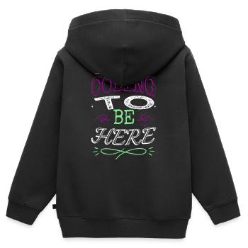 birthday present present idea computers father - Kinder Premium Organic Zip Hoodie - Schwarz - Hinten - AI Model Kid Male (0cm)