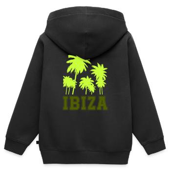 Ibiza - Sweat Premium à capuche zippé enfant bio - noir - Dos - AI Model Kid Male (0cm)