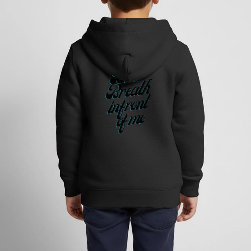 Ne respirez pas devant moi Sweat Premium à capuche zippé enfant bio