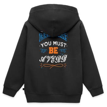 novel books literary bookworm editor bmx christmas - Kinder Premium Organic Zip Hoodie - Schwarz - Hinten - AI Model Kid Male (0cm)